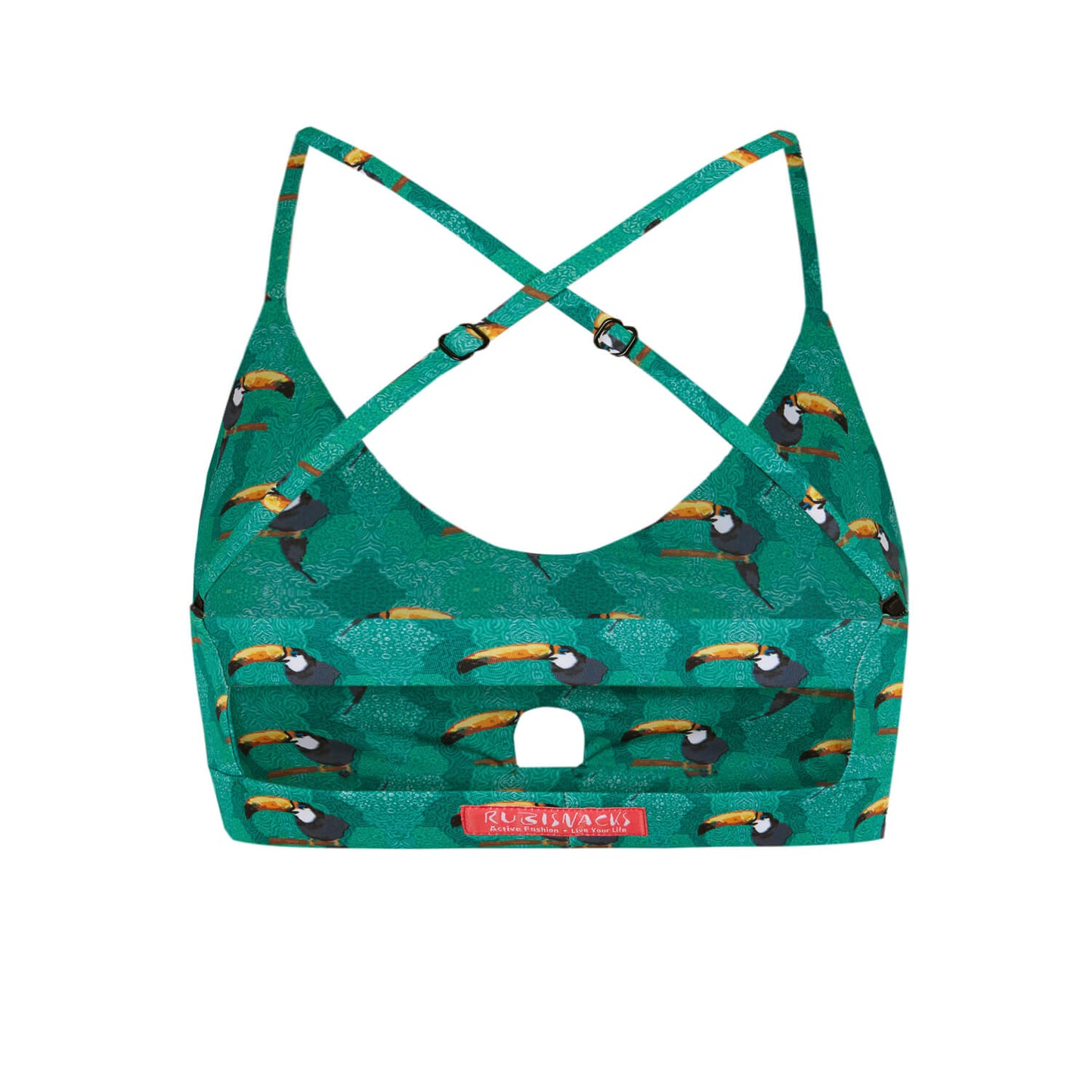Green Jungle Toucan Artemis Sports Bra