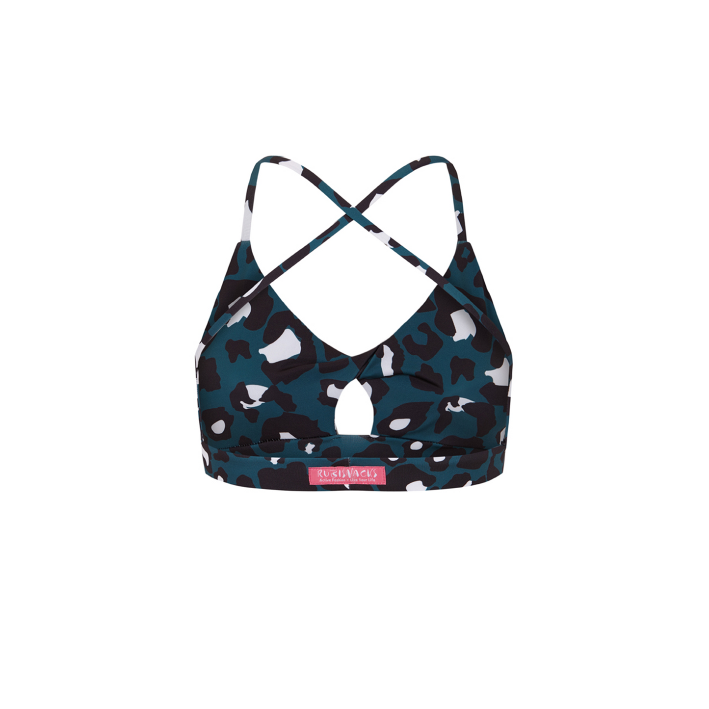 GREEN LEOPARD PRINT MERCURY SPORTS BRA