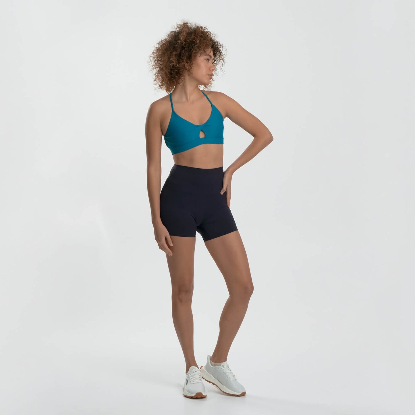 Aquamarine Mercury Sporty Bra Top in ECONYL®