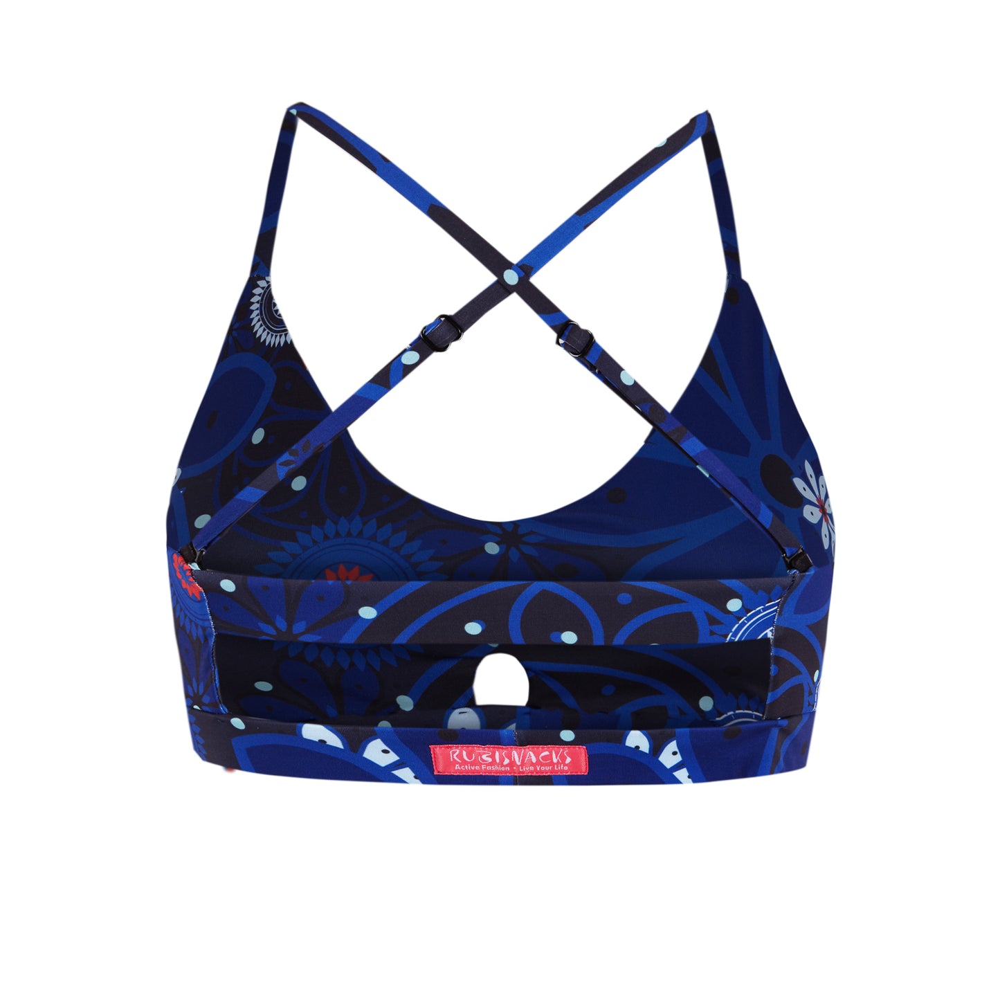 Blue Desert Flower Artemis Sports Bra