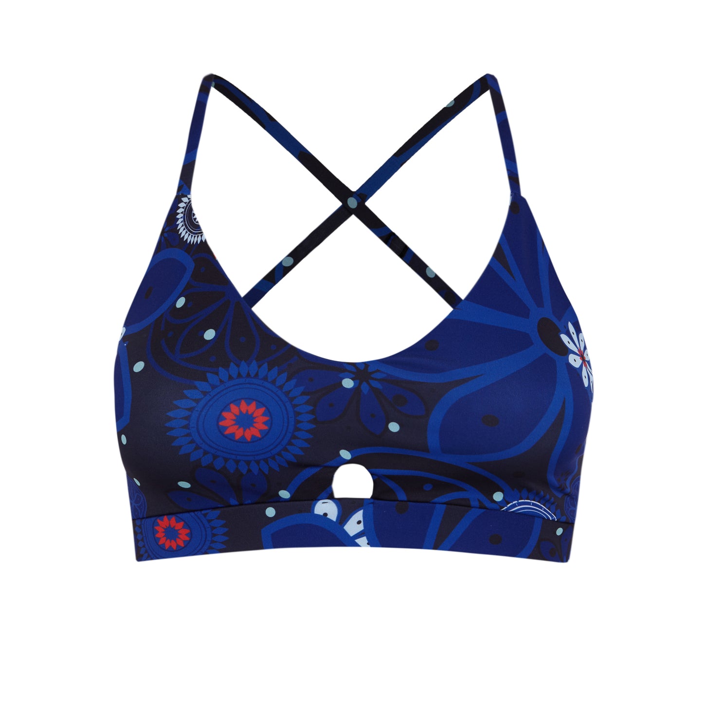 Blue Desert Flower Artemis Sports Bra