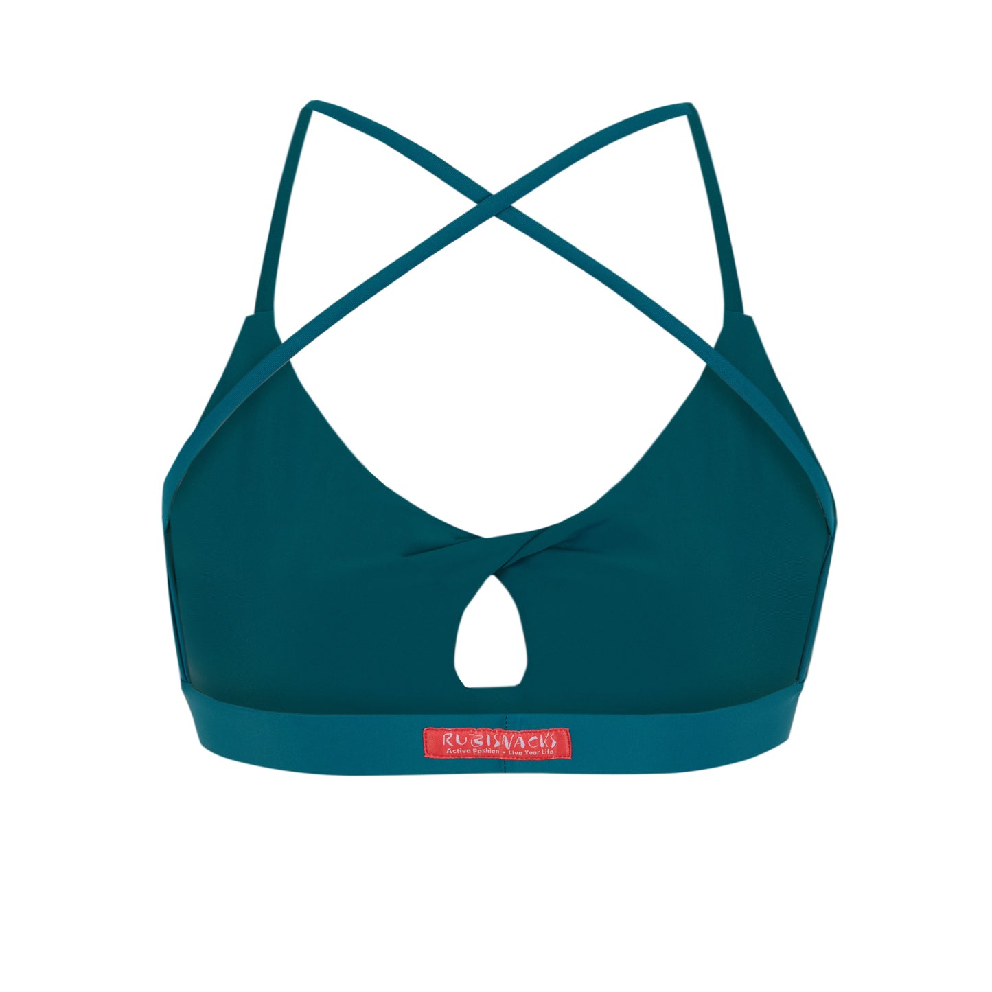 Aquamarine Mercury Sporty Bra Top in ECONYL®