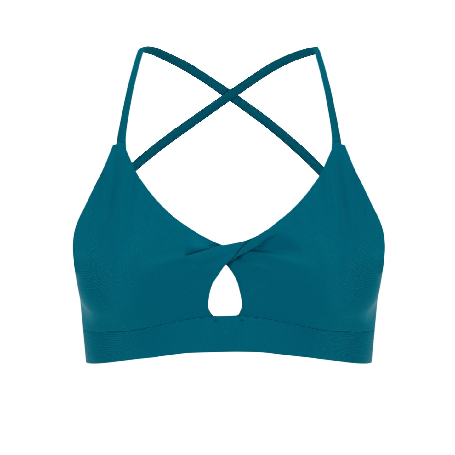 Aquamarine Mercury Sporty Bra Top in ECONYL®