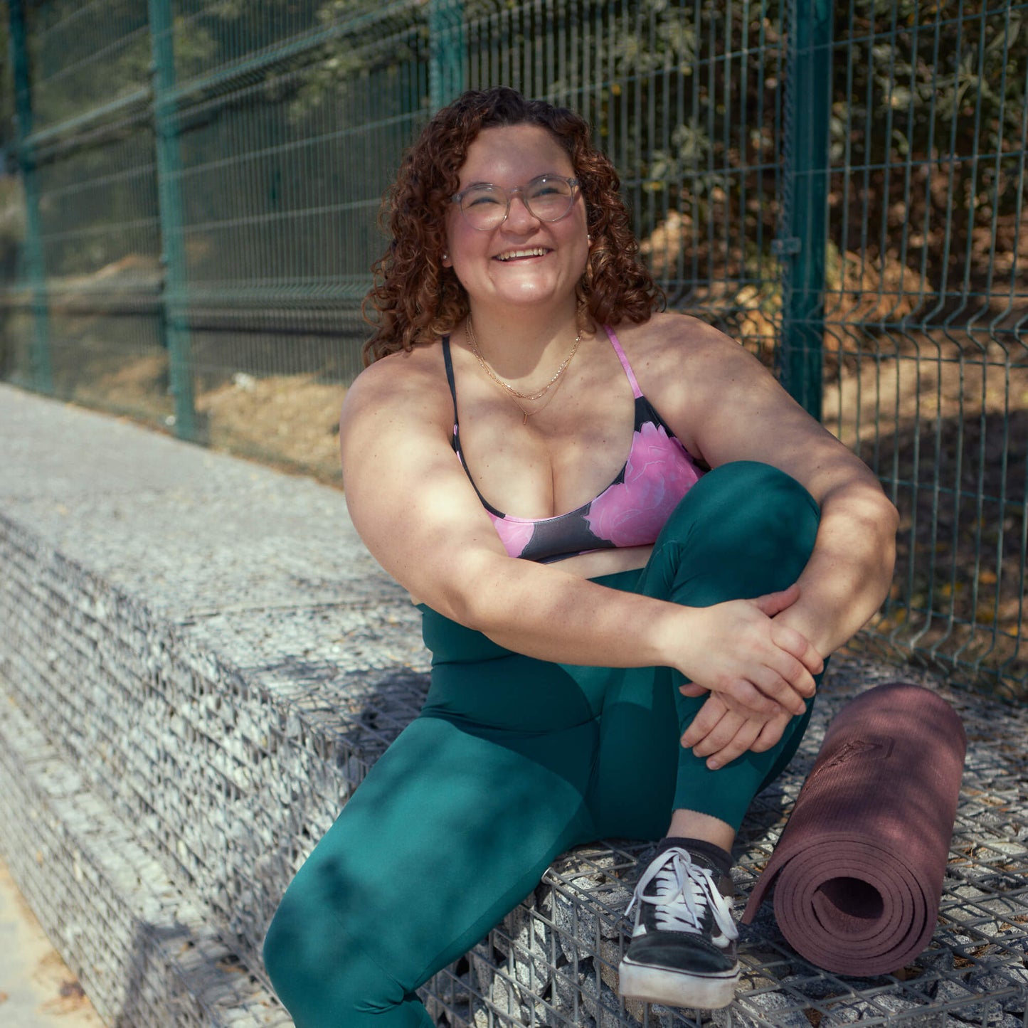 Pink Peony Watercolor Artemis Sports Bra