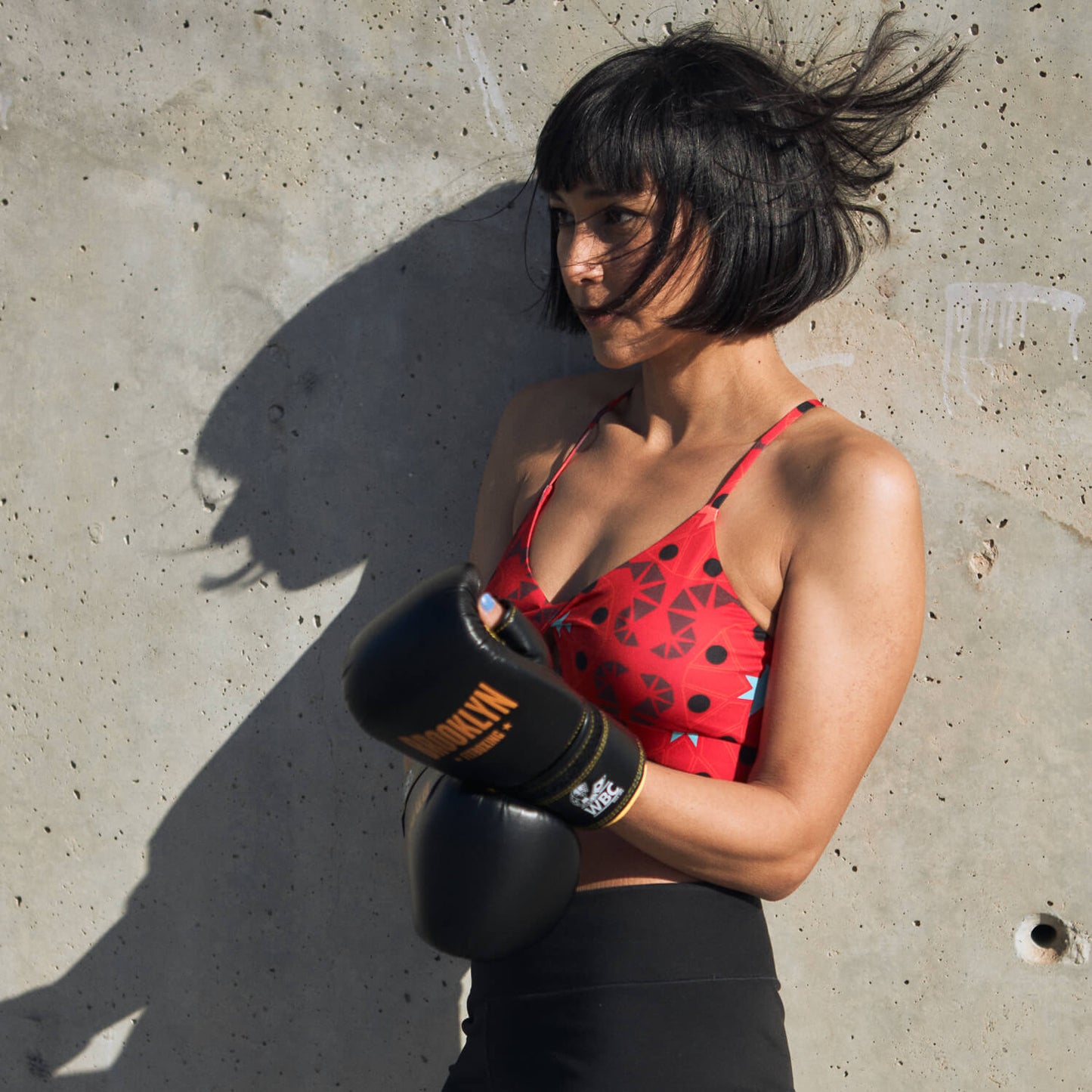 Red Wandering Star Mercury Sporty Bra Top