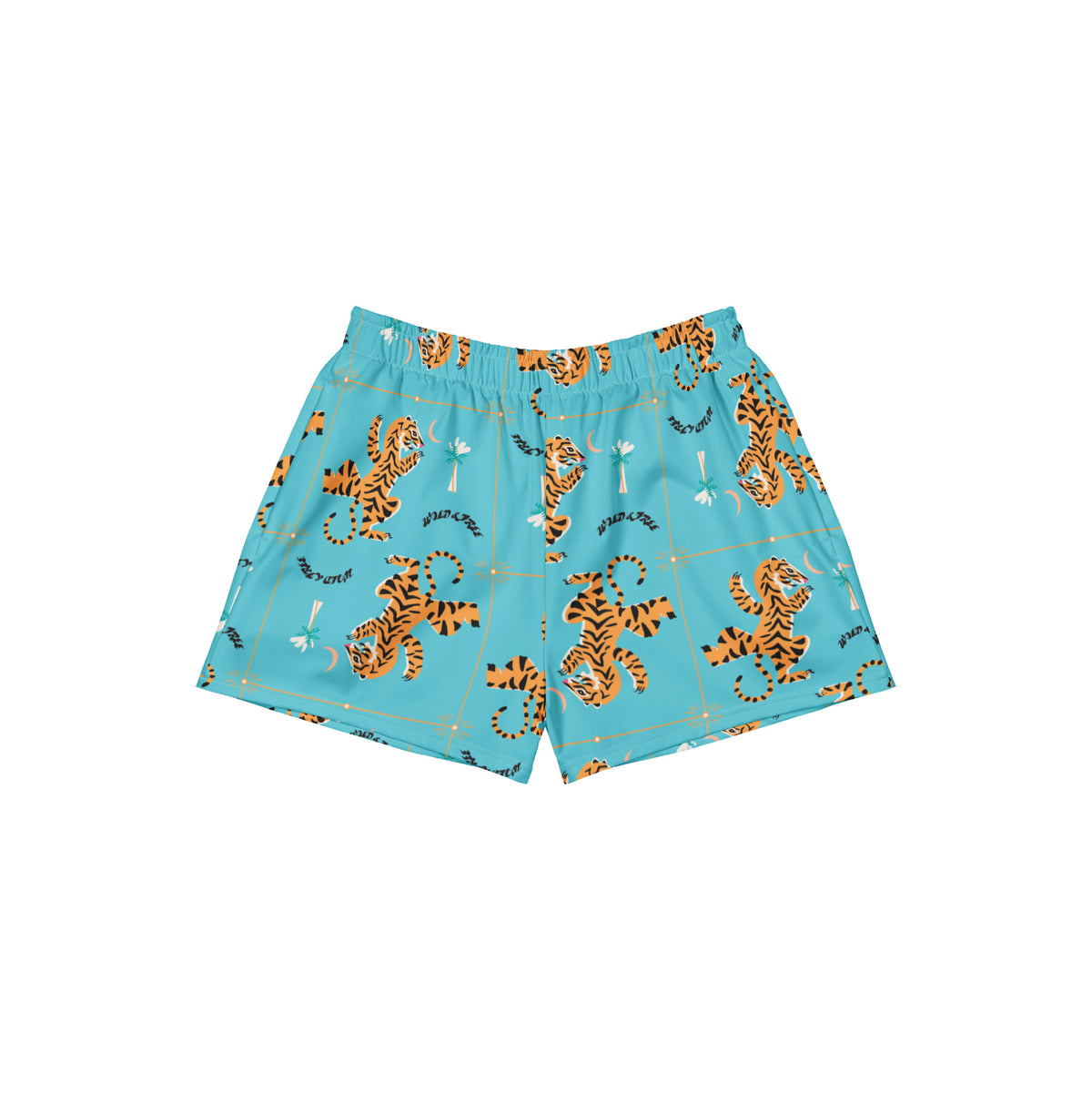 Blue Tiger Roam Unisex Shorts