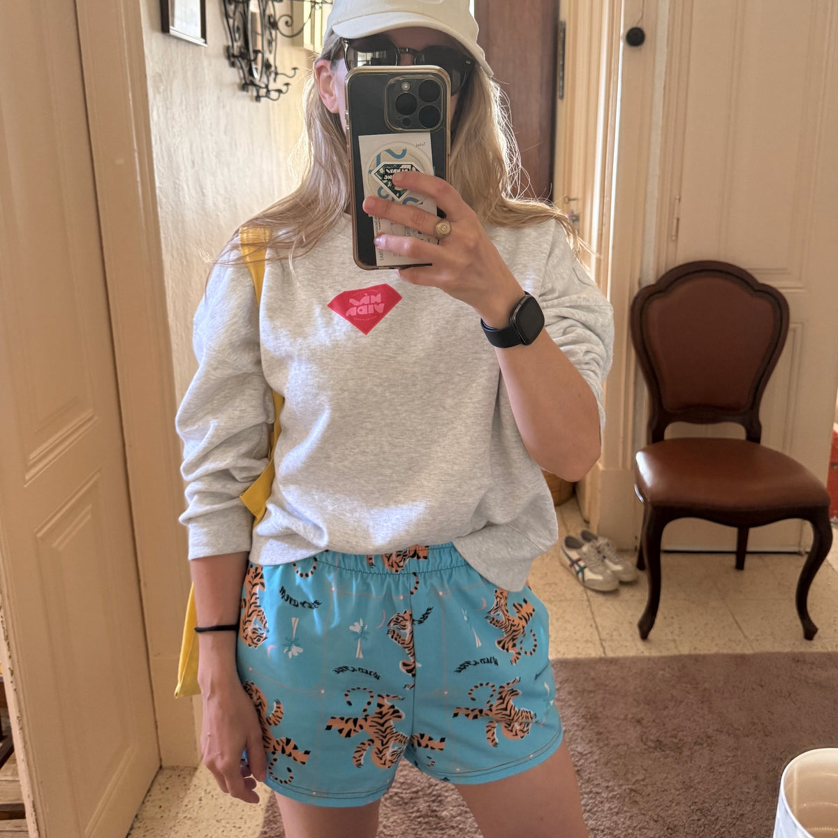 Blue Tiger Roam Unisex Shorts