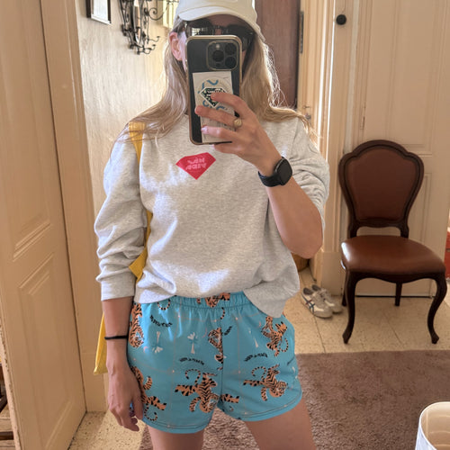 Blue Tiger Roam Unisex Shorts