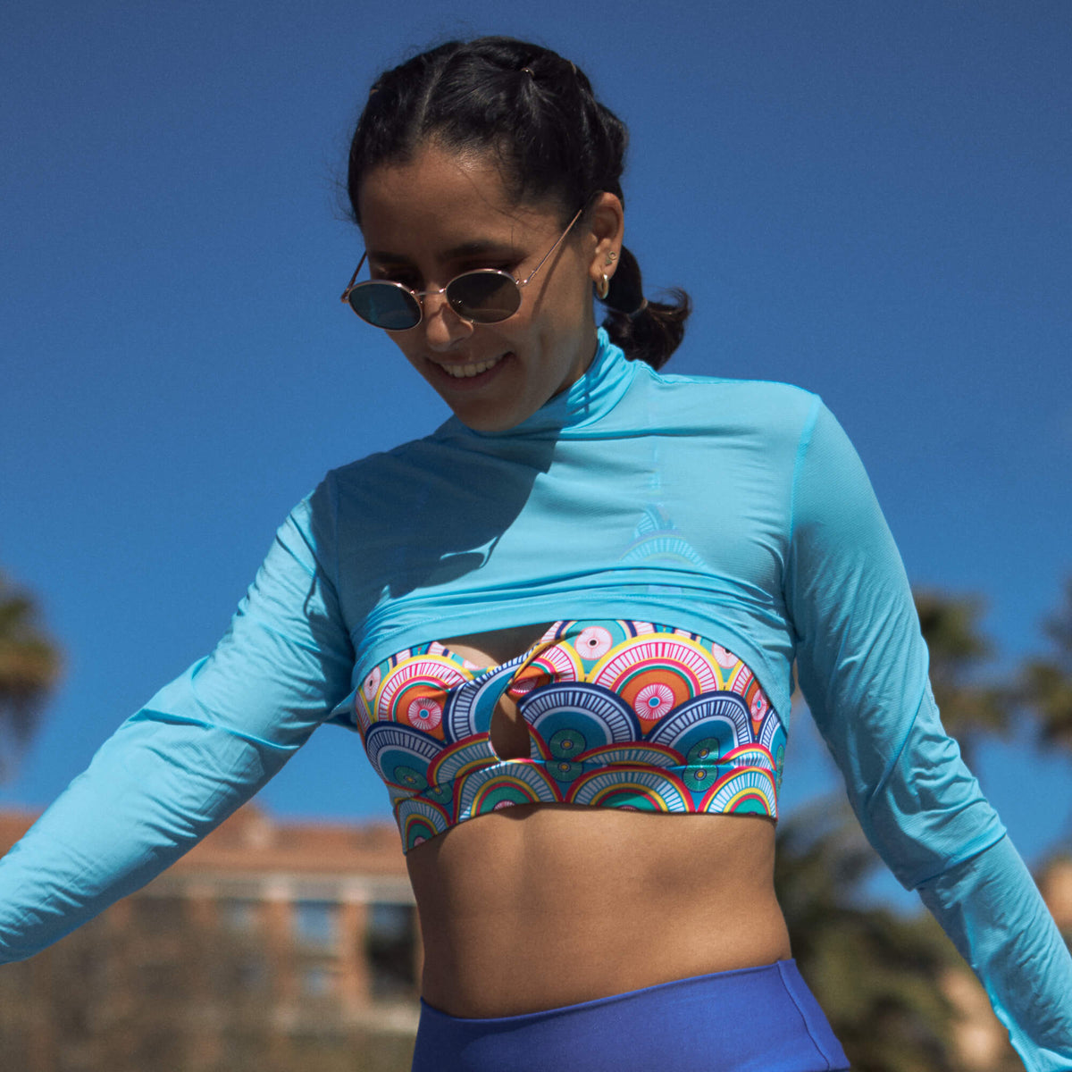 Top tipo sujetador deportivo Colorwheel Mercury