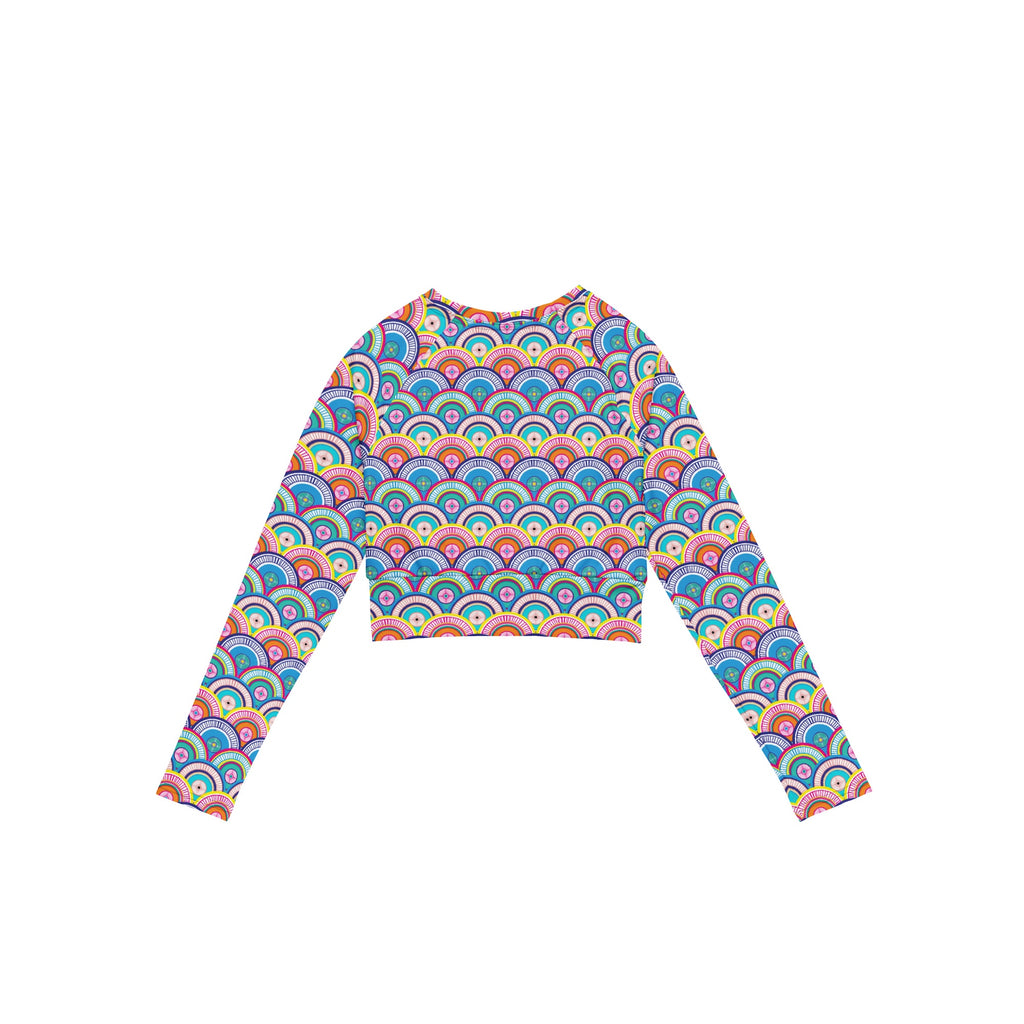 Kaleido Long Sleeve Crop Top