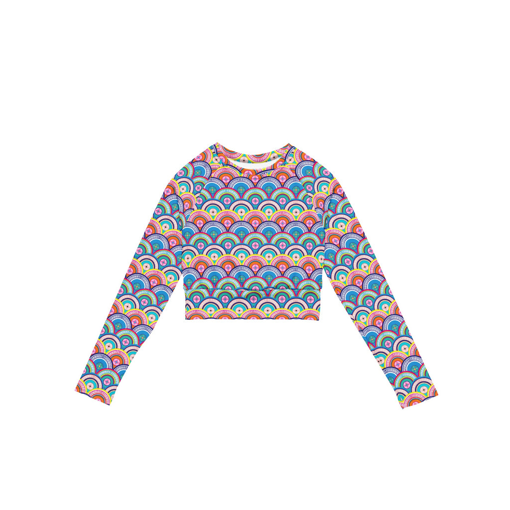 Kaleido Long Sleeve Crop Top