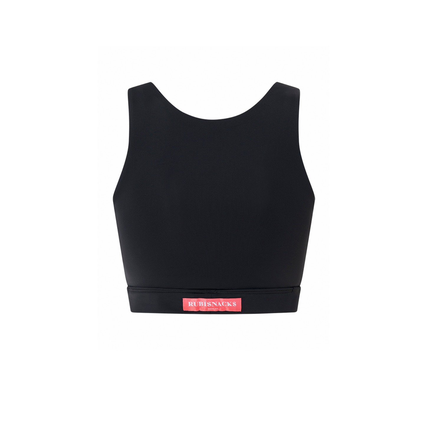 BLACK INK MINERVA REVERSIBLE CROP TOP IN ECONYL®